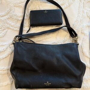 Kate Spade Black Shoulder Bag and Wallet